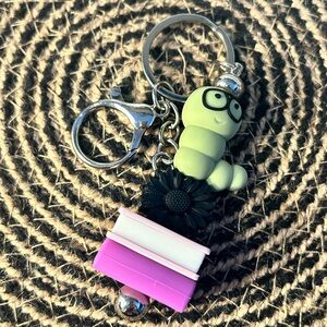 Bookworm Keychain